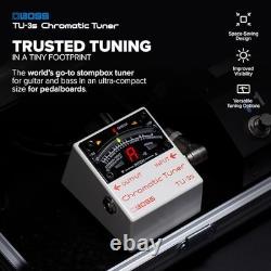 BOSS TU 3S Chromatic Tuner Compact Guitar Bass Pedal Reliable Accurate Tuning