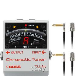 BOSS TU-3S Chromatic Tuner with Patch Cables