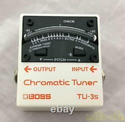 BOSS TU-3S Compact Chromatic Tuner Good Condition From Japan