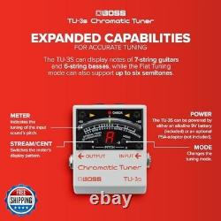 BOSS TU-3S Compact Chromatic Tuner for your Pedalboard Industry-Standard Pe