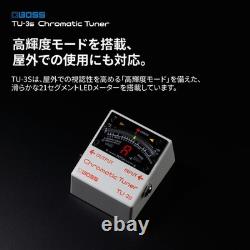 BOSS TU-3S Compact Tuner, Space-Saving Design for Guitar, Bass, and Digital