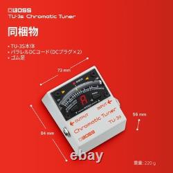 BOSS TU-3S Compact Tuner, Space-Saving Design for Guitar, Bass, and Digital