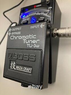 BOSS TU-3W WAZA CRAFT Chromatic Tuner Product Tested Used from JAPAN