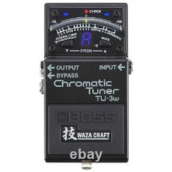 BOSS TU-3W Waza Craft Chromatic Guitar Bass Tuner Pedal with Buffered True Bypass