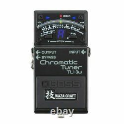 BOSS WAZA CRAFT Chromatic Tuner TU-3W Black Made in Japan New in Box