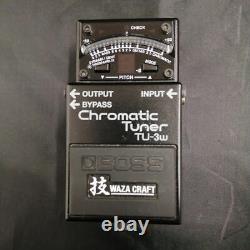 BOSS WAZA CRAFT TU-3W Effects Pedal Chromatic Tuner Good Condition From Japan