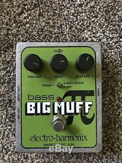 Bass Effects Pedal Bundle. Big Muff, Dual Wah, Tuner, 20' Mogami Cable, +more