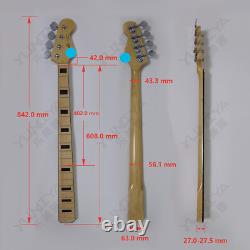 Bass Guitar Neck 20 Fret with Tuners for 4 String Fender Bass Guitar Parts