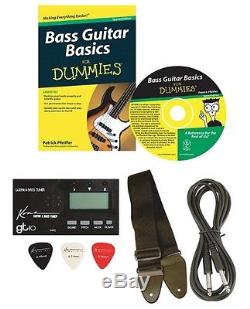 Bass Guitar Package Amplifier Accessories Case Tuner Instructional Cd 4 String