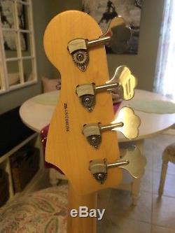 Beautiful Fender American 2012 Metallic Frost Precision Bass with Hipshot Tuners