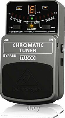 Behringer guitar bass chromatic tuner gray bypass TU300