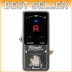 Big Mini Tuner Pedal with Needle/Strobe Modes for Accurate Guitar/Bass Tuning