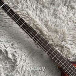 Black Special-shape Electric Bass Guitar H Pickup 4 Strings Rosewood Fingerboard