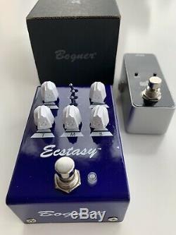 Bogner Ecstasy Blue Mini Overdrive with FREE Tuner Pedal and Planet Waves Cables