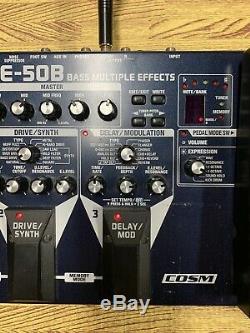 Boss Bass Guitar Multiple Effects Processor ME-50b Wah Delay Overdrive Tuner
