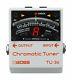 Boss Guitar Chorus Effects Pedal Switch Tuner Compact 21 Segment LED Meter White