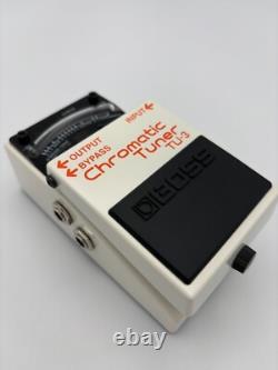 Boss TU-3 Chromatic Tuner Electric Guitar Bass Tuning Pedal White NEW