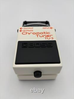 Boss TU-3 Chromatic Tuner Electric Guitar Bass Tuning Pedal White NEW
