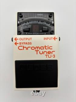Boss TU-3 Chromatic Tuner Electric Guitar Bass Tuning Pedal White NEW