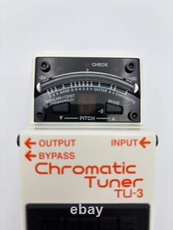 Boss TU-3 Chromatic Tuner Electric Guitar Bass Tuning Pedal White NEW