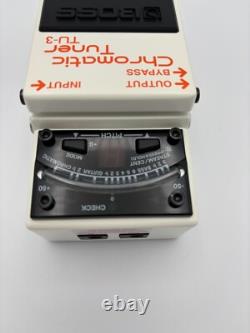 Boss TU-3 Chromatic Tuner Electric Guitar Bass Tuning Pedal White NEW