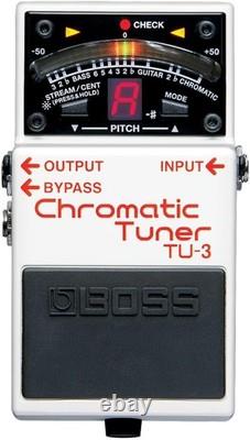 Boss TU-3 Chromatic Tuner Pedal Pro Guitar/Bass Stompbox with Bypass