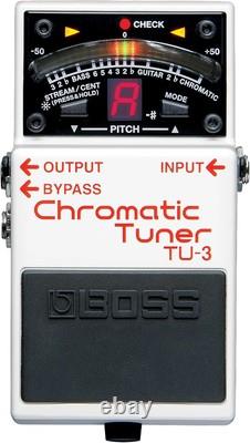 Boss TU-3 Chromatic Tuner Pedal Pro Guitar/Bass Stompbox with Bypass