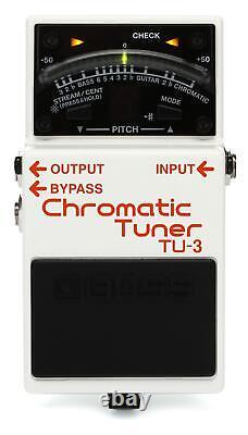 Boss TU-3 Chromatic Tuner Pedal with Bypass (3-pack) Bundle