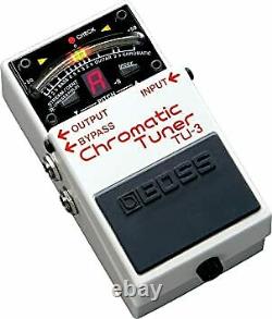 Boss TU-3 Chromatic and Guitar/Bass Mode LED Meter Tuner Stompbox White