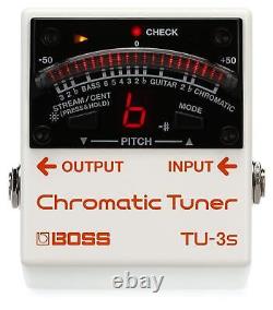 Boss TU-3S Chromatic Tuner Compact Size Miniaturization of a long-selling tuner