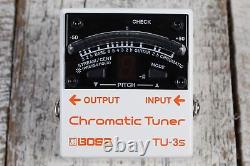 Boss TU-3S Chromatic Tuner Pedal Compact Electric Guitar and Bass Effects Pedal