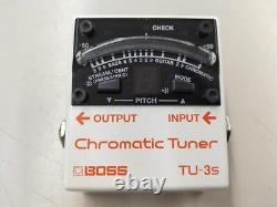 Boss TU-3S Chromatic Tuner Pedal White
