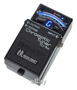 Boss TU-3W Waza Craft Chromatic Tuner with Bypass Guitar and Bass Tuner Pedal