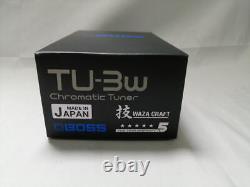 Boss TU-3W Waza Craft Guitar & Bass Chromatic Tuner & Effect Pedal from Japan