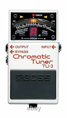 Boss TU3 Chromatic Tuner Guitar Bass 21 Segment Led Meter Brightness Control New