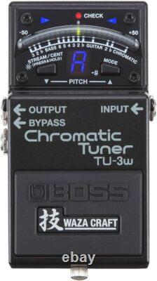 Boss Waza Craft TU-3W Chromatic Tuner Effector TU3W Bass Electric Guitar