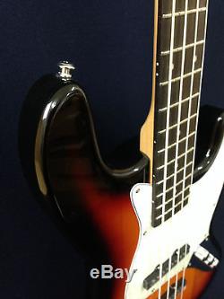 Caraya B-302PBS Jazz Bass Style Electric Bass Sunburst + Free gig bag, D-Tuner