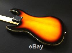 Caraya Electric Precision Bass Guitar Sunburst 4-string withFree gig bag, D-Tuner