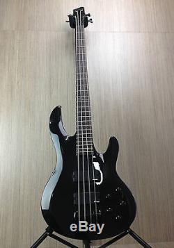 Caraya SPB-3270BK 4-String Neck-thru Electric Bass Guitar withFree gig bag, D-tuner