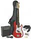 Chord CAB41-RD Bass Guitar, Amp & Tuner Package New Red