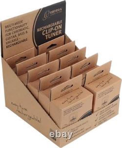 Chromatic/Multi-Mode Rechargeable Clip-On Tuner 10 Piece Display Box Chromatic/Multi-Mode Rechargeable Clip-On Tuner 10 Piece Display Box