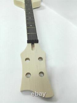 Complete No-Soldering Electric Bass Guitar DIY, HH Pickups, Viola shape HSVL 1910