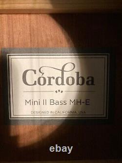 Cordoba Mini II Bass MH-E, Mahogany, Small Body, Acoustic-Electric Bass Guitar