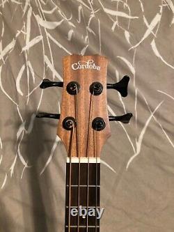 Cordoba Mini II Bass MH-E, Mahogany, Small Body, Acoustic-Electric Bass Guitar