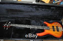 Cort A4 NAMM show bass 4 string with D tuners Cherry sunburst