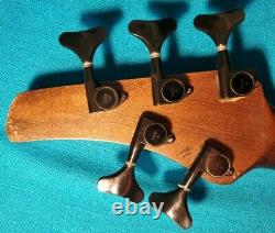 Custom Built 5 String Fretless Bass Guitar Neck Mahogany With Gotoh Tuners