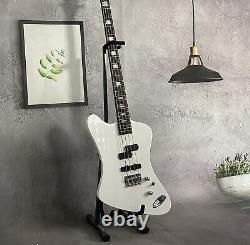 Custom Spector Euro X 2023 Gloss White 4String Electric Bass Guitar Block Inlay