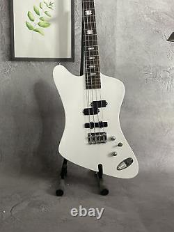 Custom Spector Euro X 2023 Gloss White 4String Electric Bass Guitar Block Inlay