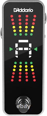 D'Addario Accessories Guitar Tuner Pedal Chromatic Tuner for Electric Guitars