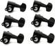 D'Addario Auto-Trim Locking Tuning Machines 6 In-line Black